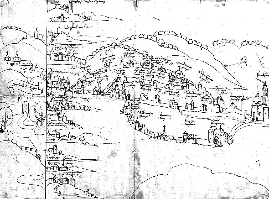 Landkarte Geleitstra�en