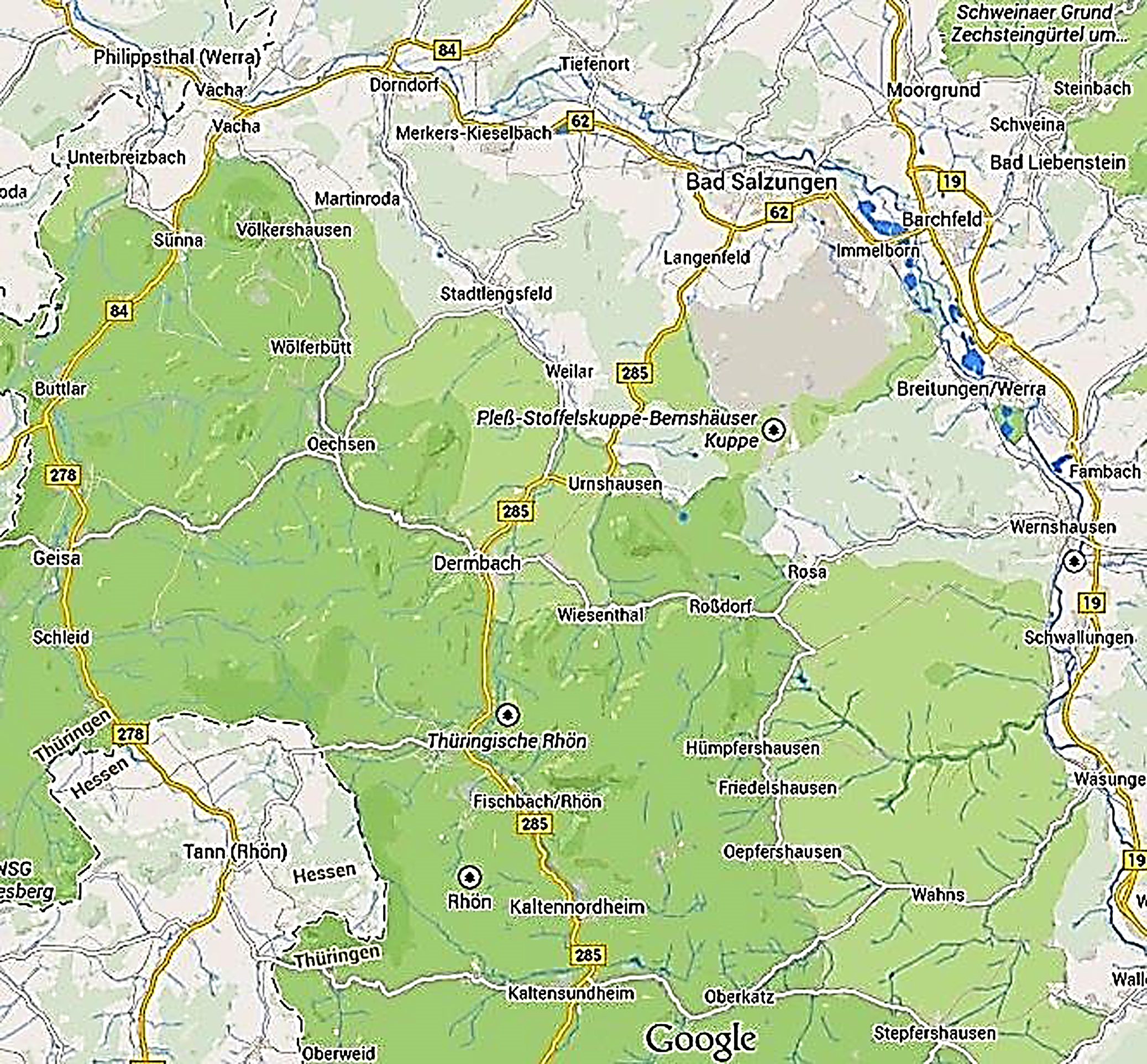 Landkarte Lengsfeld 2014