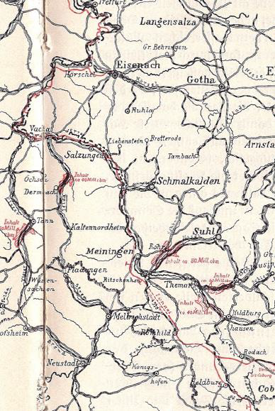 Landkarte Weser-Main-Kanal