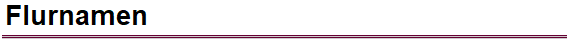 Flurnamen