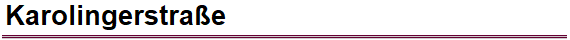 Karolingerstra�e