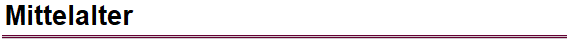 Mittelalter