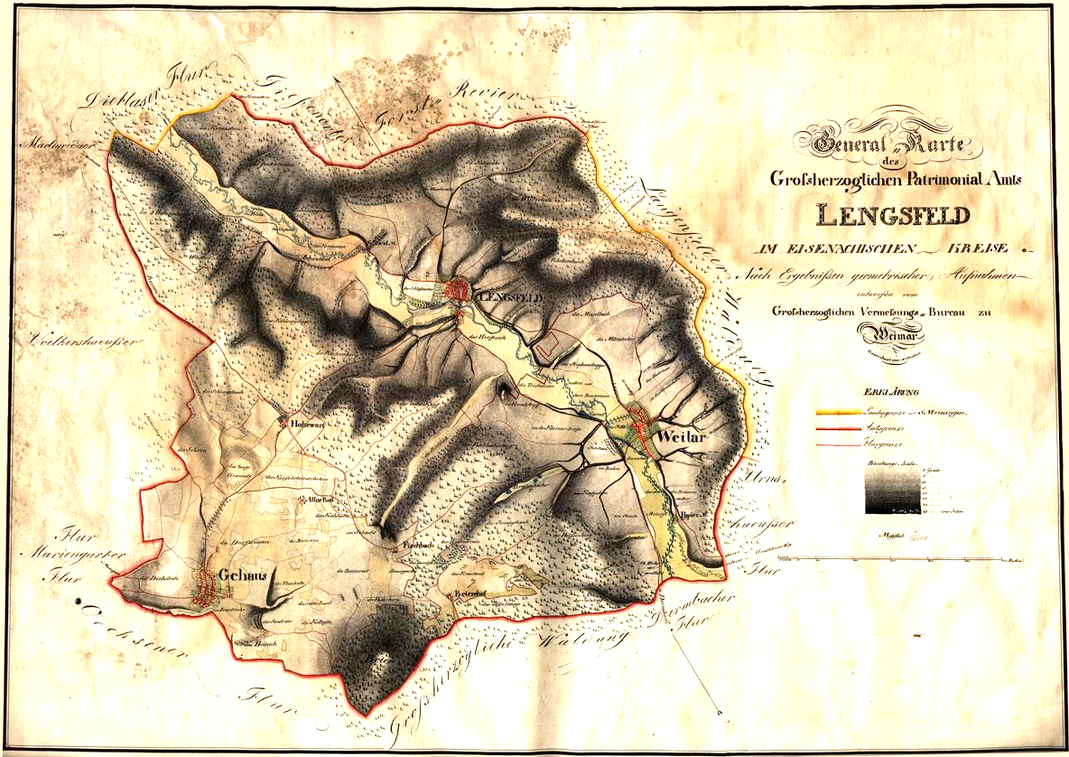 landkarte Wege Lengsfeld