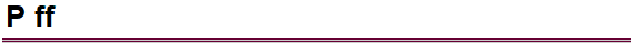 P ff